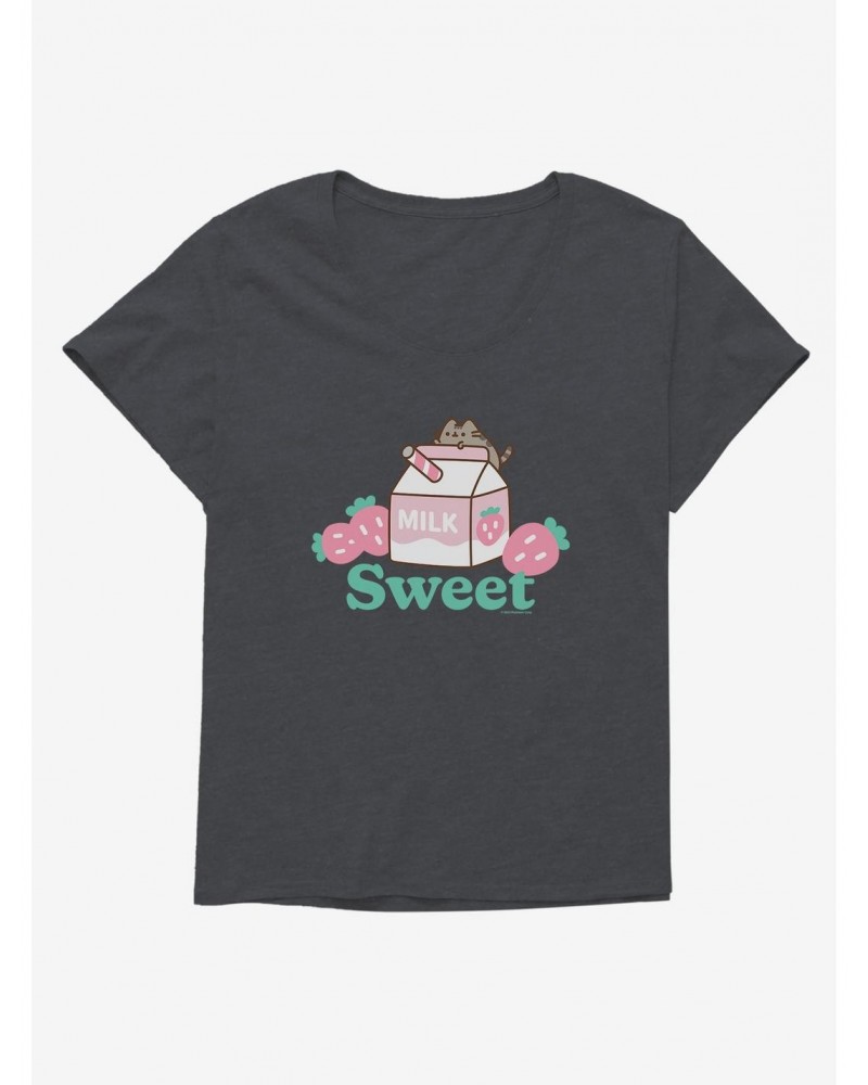 Pusheen Sips Sweet Girls T-Shirt Plus Size $7.65 T-Shirts