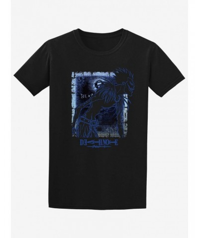 Death Note Ryuk Blue Outline Boyfriend Fit Girls T-Shirt $4.20 T-Shirts