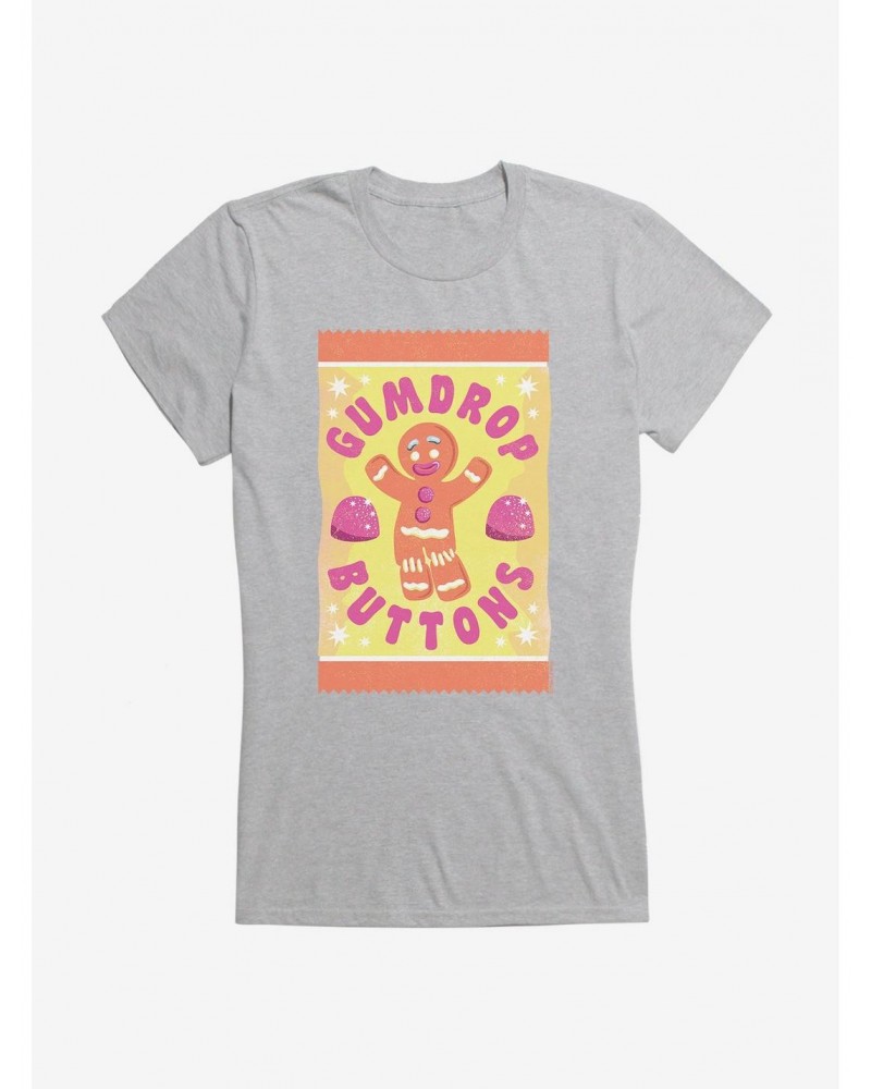 Shrek Gingy Gumdrop Buttons Girls T-Shirt $8.57 T-Shirts