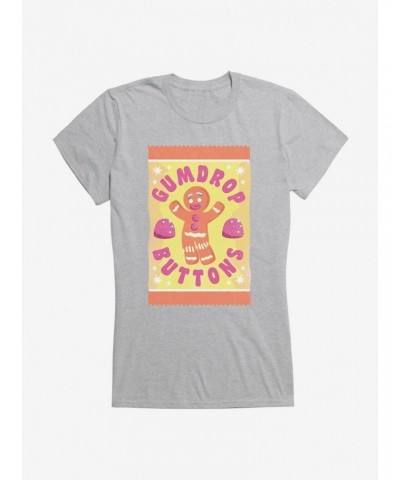 Shrek Gingy Gumdrop Buttons Girls T-Shirt $8.57 T-Shirts