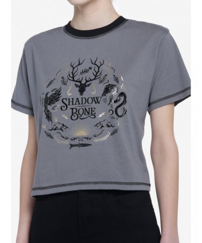 Shadow And Bone Amplifiers Girls Crop T-Shirt $11.84 T-Shirts