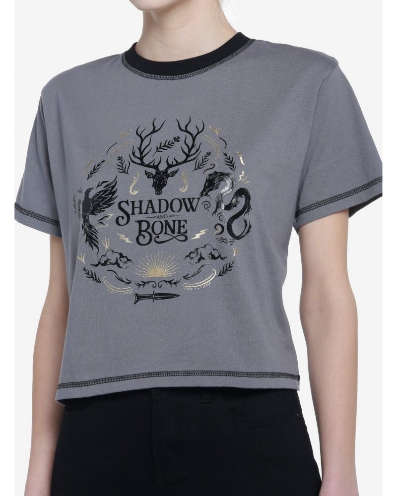 Shadow And Bone Amplifiers Girls Crop T-Shirt $11.84 T-Shirts