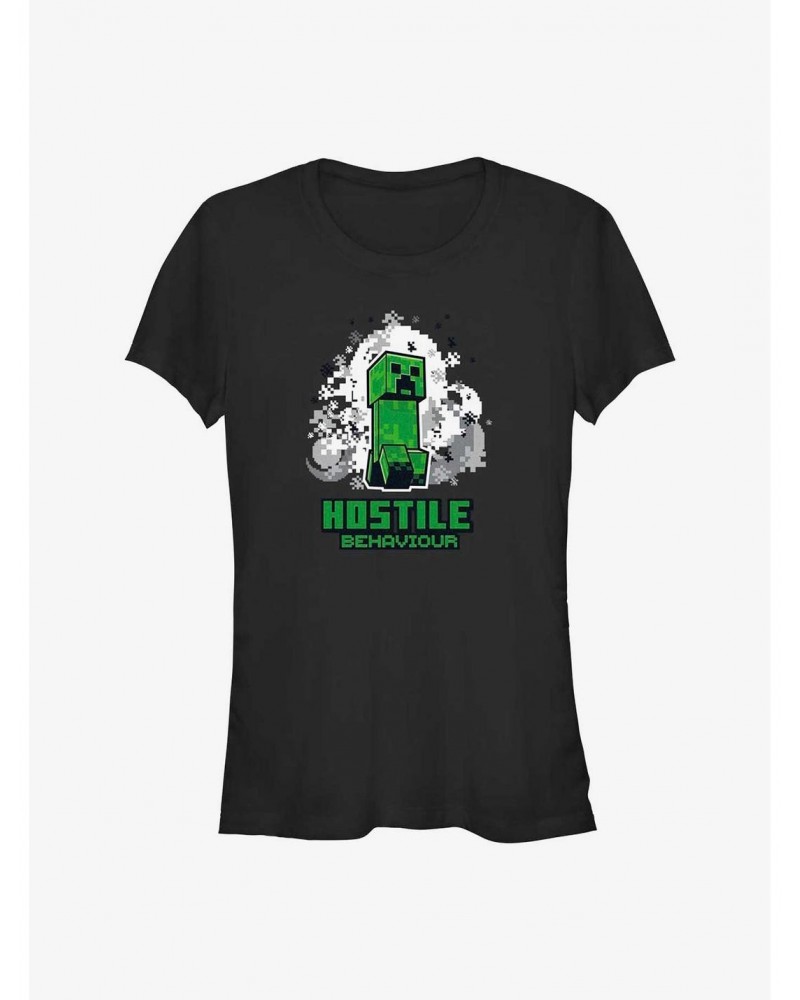 Minecraft Hostile Creeper Girls T-Shirt $6.37 T-Shirts