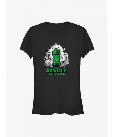 Minecraft Hostile Creeper Girls T-Shirt $6.37 T-Shirts