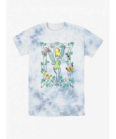 Disney Tinker Bell Illustration Tie-Dye T-Shirt $5.72 T-Shirts