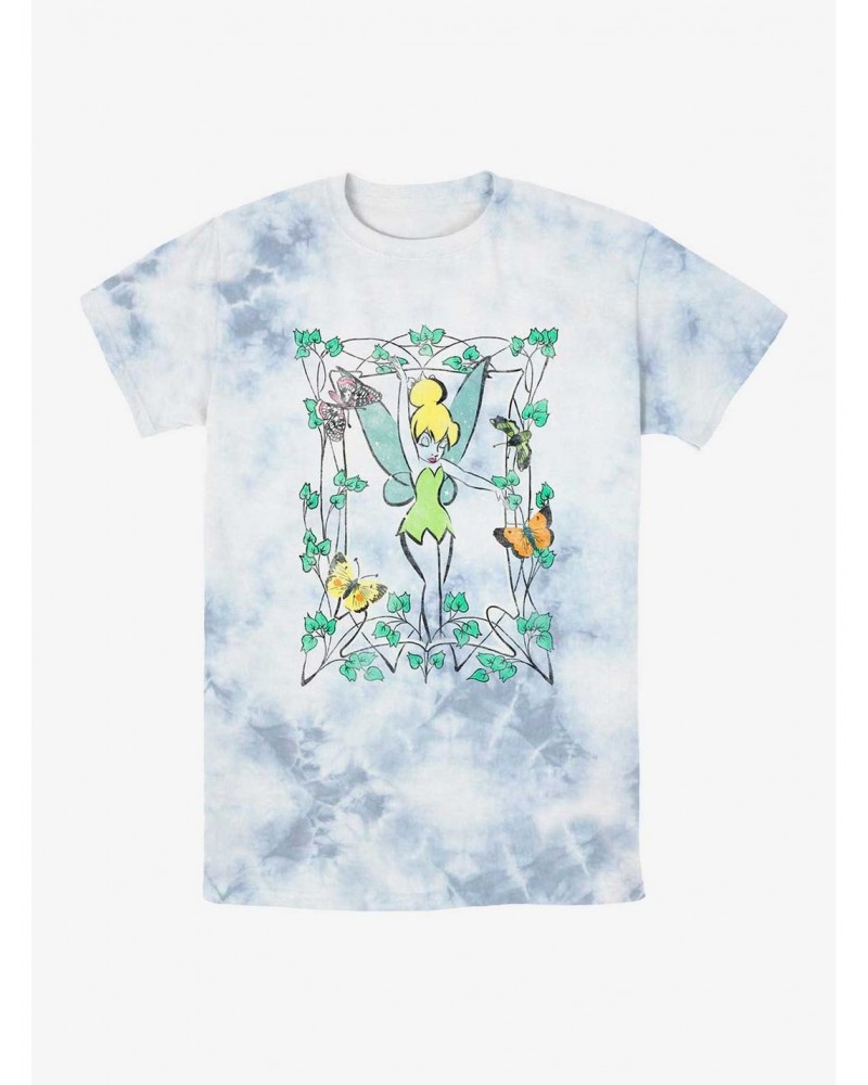 Disney Tinker Bell Illustration Tie-Dye T-Shirt $5.72 T-Shirts