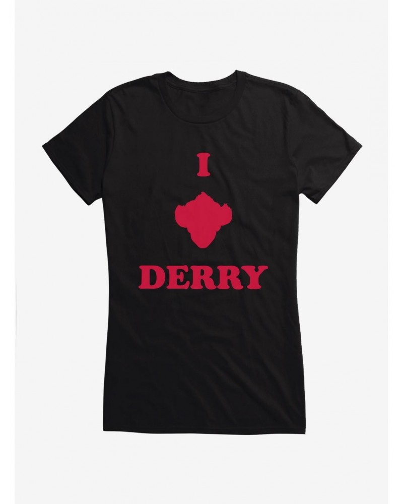 IT Chapter Two I Pennywise Derry Stack Script Girls T-Shirt $7.97 T-Shirts