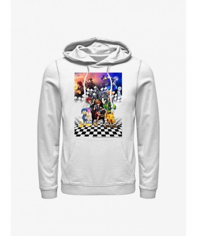 Disney Kingdom Hearts Group Checkers Hoodie $15.45 Hoodies