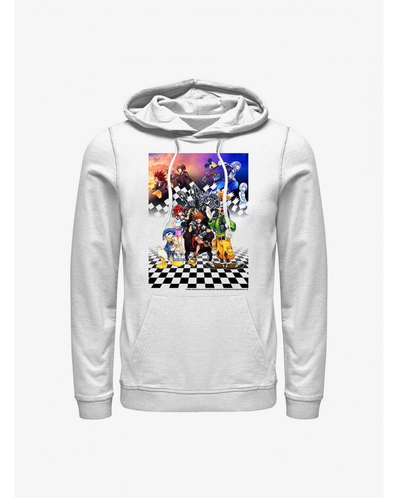 Disney Kingdom Hearts Group Checkers Hoodie $15.45 Hoodies