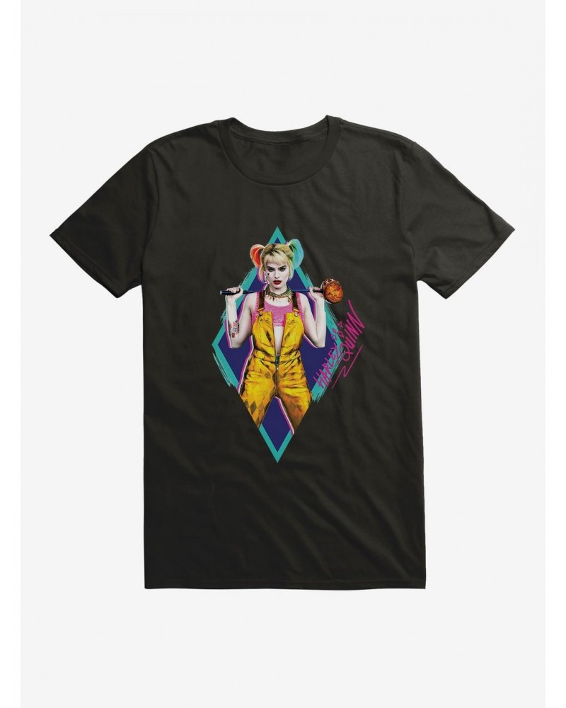 DC Comics Birds Of Prey Harley Quinn Neon Diamond T-Shirt $8.03 T-Shirts