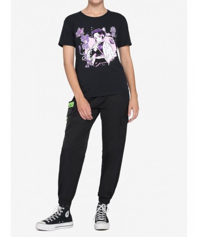 Demon Slayer: Kimetsu No Yaiba Shinobu Boyfriend Fit Girls T-Shirt $8.47 T-Shirts