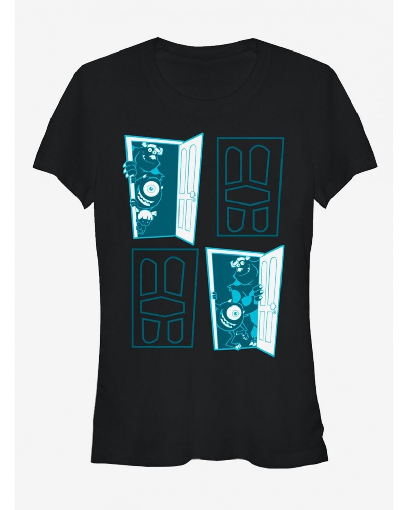 Monsters Inc. Closet Door Portal Girls T-Shirt $8.37 T-Shirts