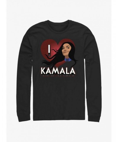 Marvel Ms. Marvel I Heart Kamala Long-Sleeve T-Shirt $8.69 T-Shirts