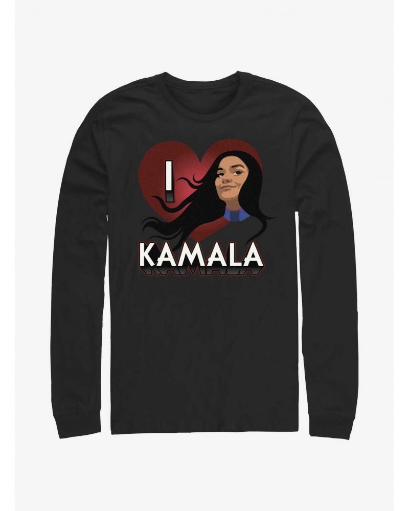 Marvel Ms. Marvel I Heart Kamala Long-Sleeve T-Shirt $8.69 T-Shirts