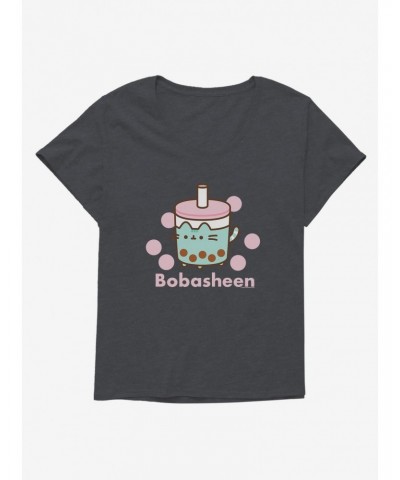 Pusheen Sips Bobasheen Girls T-Shirt Plus Size $7.42 T-Shirts