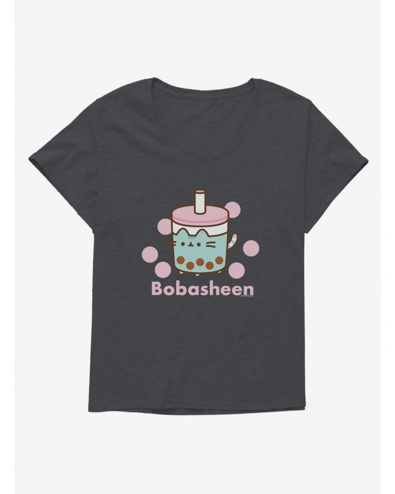 Pusheen Sips Bobasheen Girls T-Shirt Plus Size $7.42 T-Shirts