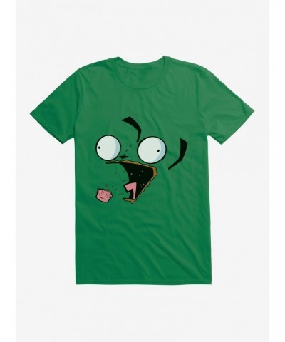 Invader Zim Big Face Eating Cupcake T-Shirt $6.69 T-Shirts