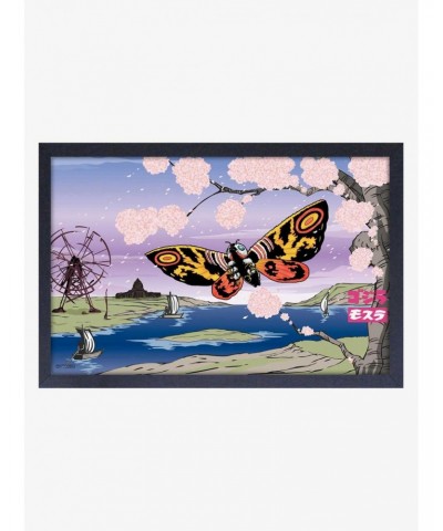 Godzilla Mothra Blossoms Framed Wood Wall Art $9.96 Merchandises