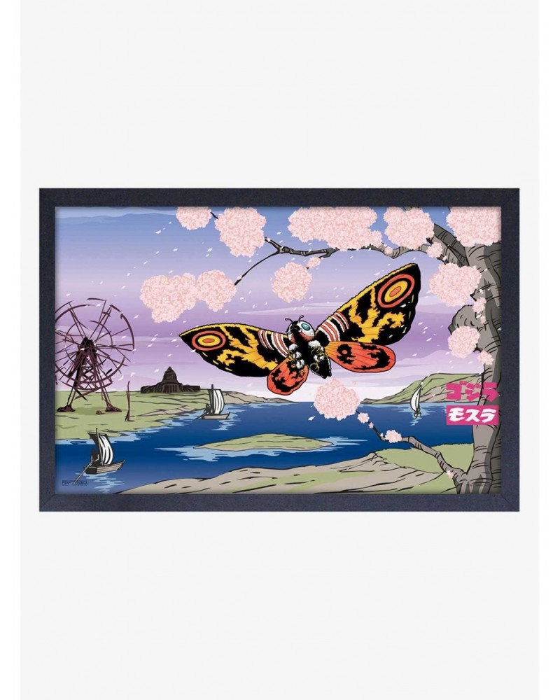 Godzilla Mothra Blossoms Framed Wood Wall Art $9.96 Merchandises