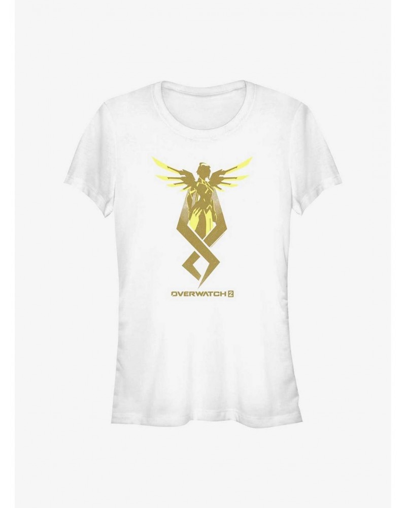 Overwatch 2 Mercy Icon Girls T-Shirt $5.23 T-Shirts