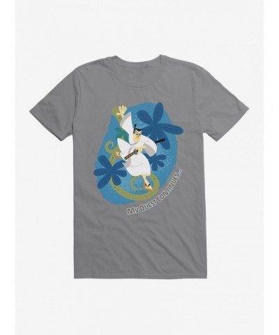 Samurai Jack Quest Continues Flora T-Shirt $7.27 T-Shirts