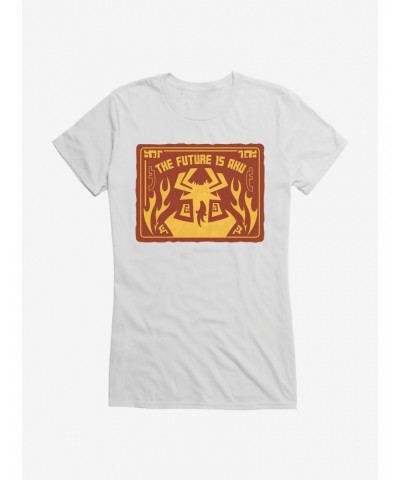 Samurai Jack Future Is Aku Flames Girls T-Shirt $7.77 T-Shirts