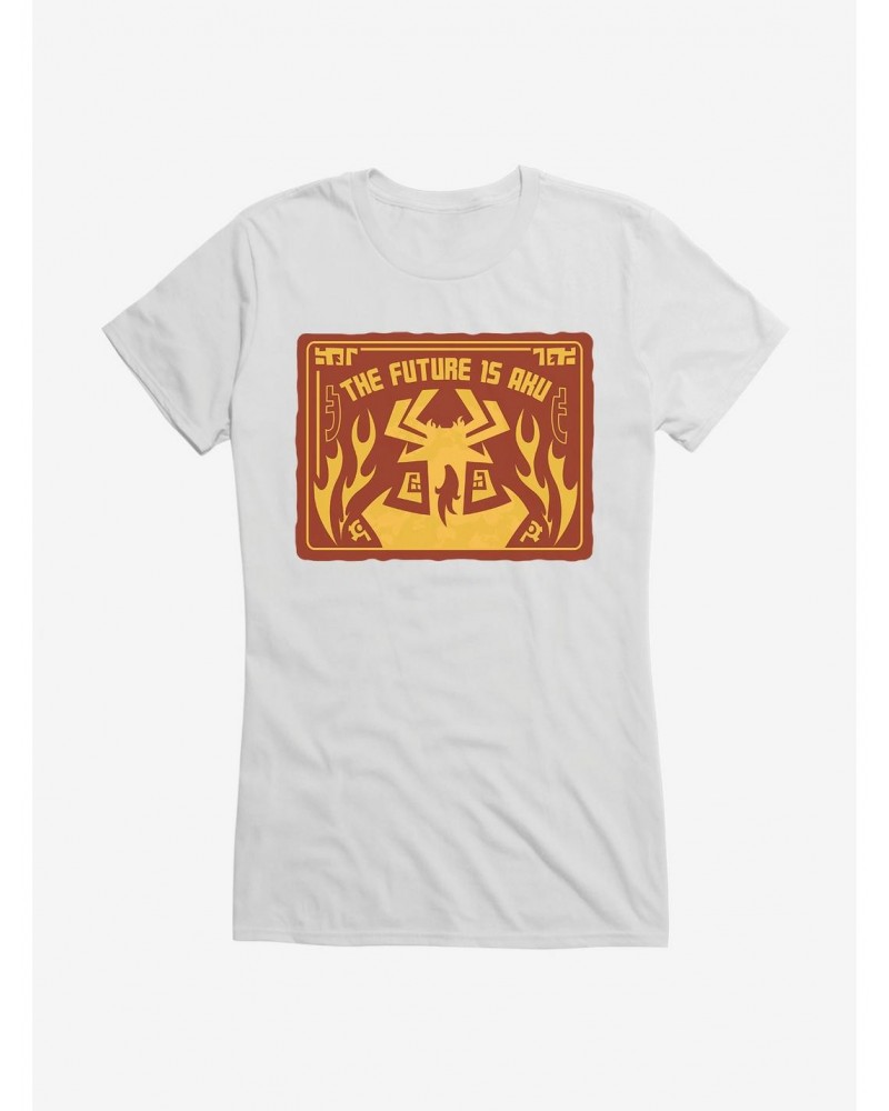 Samurai Jack Future Is Aku Flames Girls T-Shirt $7.77 T-Shirts