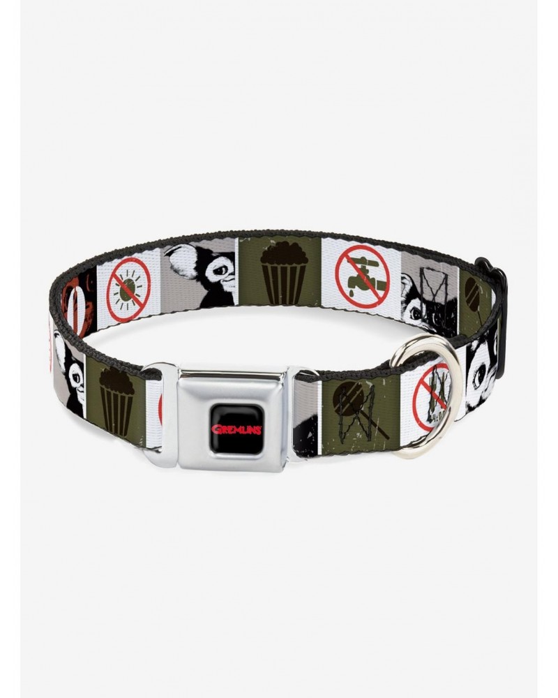 Gremlins Gizmo Poses Rules Blocks Seatbelt Buckle Dog Collar $6.87 Pet Collars