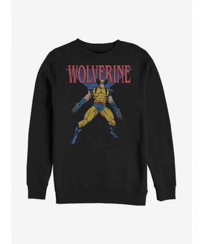 Marvel Wolverine Wolverine 90's Sweatshirt $13.58 Sweatshirts