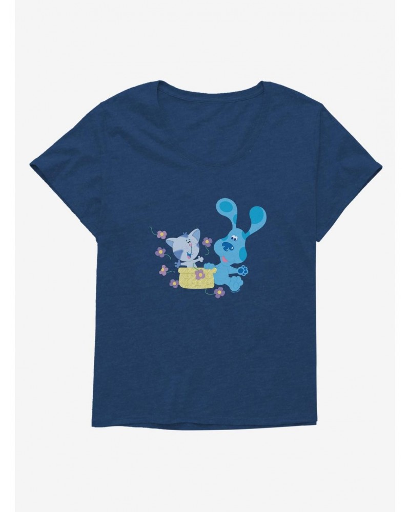 Blue's Clues Periwinkle And Blue Surprise Girls T-Shirt Plus Size $14.16 T-Shirts