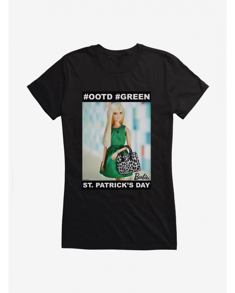 Barbie St. Patrick's Day OOTD GREEN Girls T-Shirt $9.36 T-Shirts