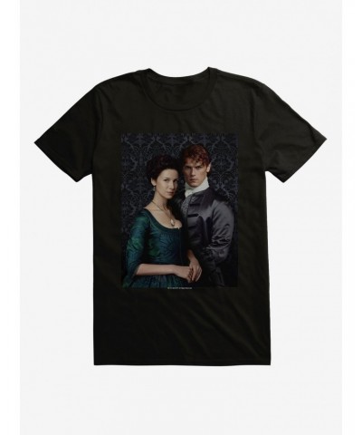 Outlander Jamie and Claire Portrait T-Shirt $5.69 T-Shirts