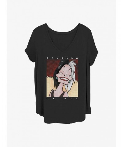 Disney Cruella Cruella Tone Girls T-Shirt Plus Size $11.10 T-Shirts