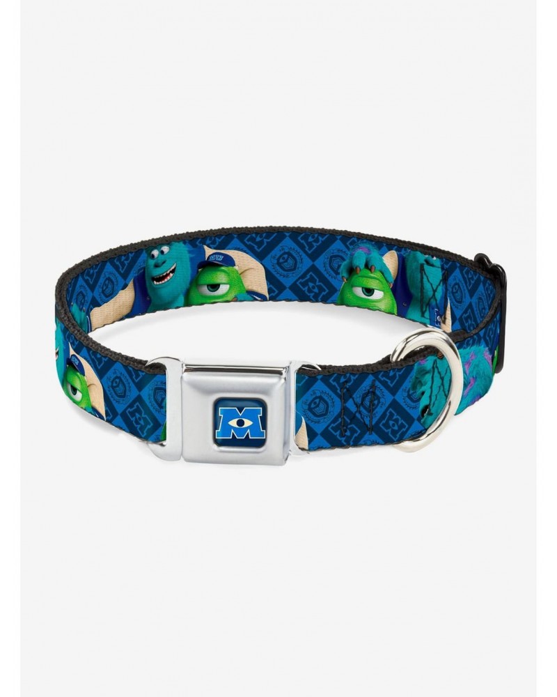 Disney Pixar Monsters University Sulley Mike Poses Seatbelt Buckle Dog Collar $11.45 Pet Collars