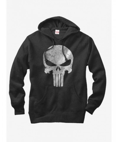 Marvel Punisher Retro Skull Symbol Hoodie $14.73 Hoodies