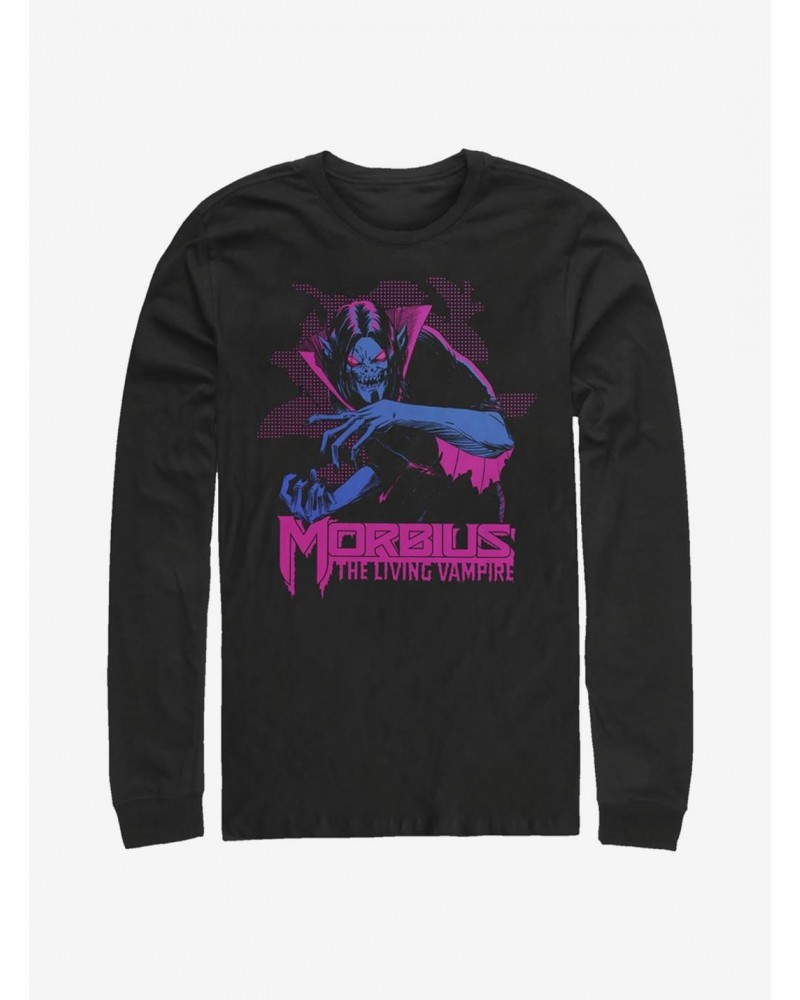 Marvel Morbius Neon Morbius Long-Sleeve T-Shirt $12.11 T-Shirts