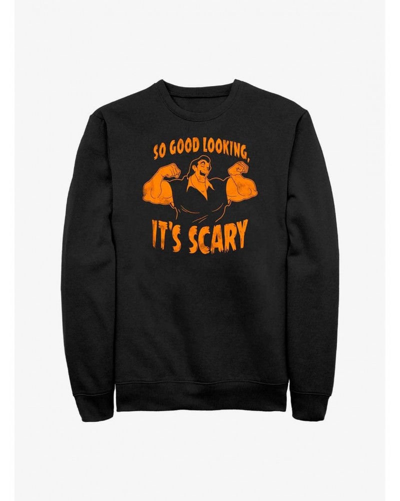 Disney Beauty And The Beast Gaston Scary Good Looks Sweatshirt $12.10 Sweatshirts