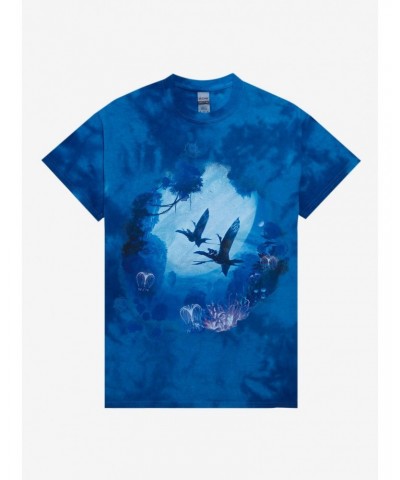 Avatar Toruk Riders Tie-Dye Boyfriend Fit Girls T-Shirt $9.47 T-Shirts