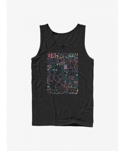 Disney Pixar Turning Red Neon Doodle Tank $7.37 Tanks