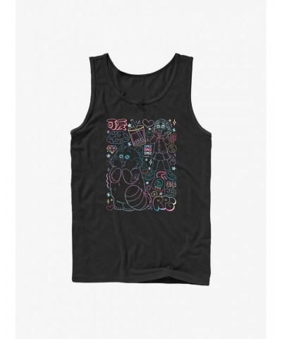 Disney Pixar Turning Red Neon Doodle Tank $7.37 Tanks