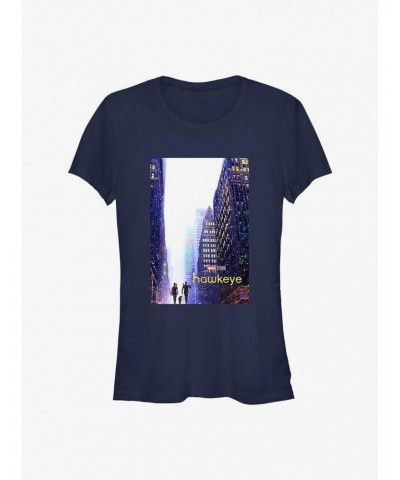 Marvel Hawkeye City Poster Girls T-Shirt $9.56 T-Shirts