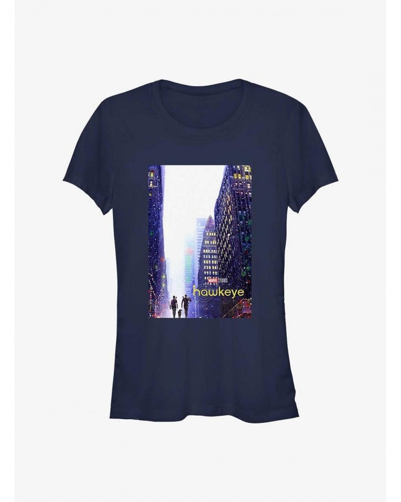 Marvel Hawkeye City Poster Girls T-Shirt $9.56 T-Shirts