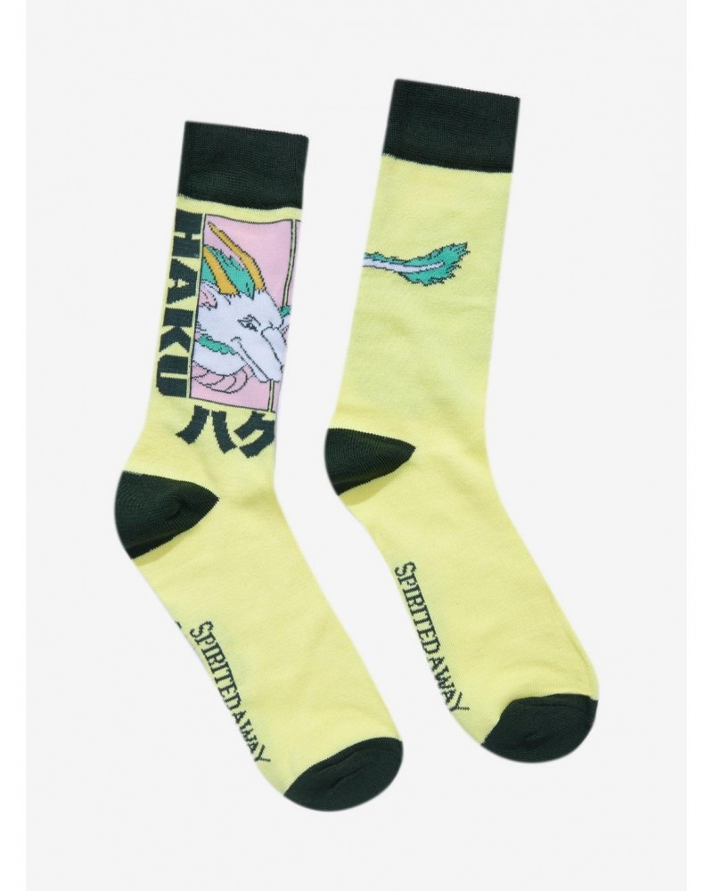 Studio Ghibli Spirited Away Haku Panel Crew Socks $2.04 Socks