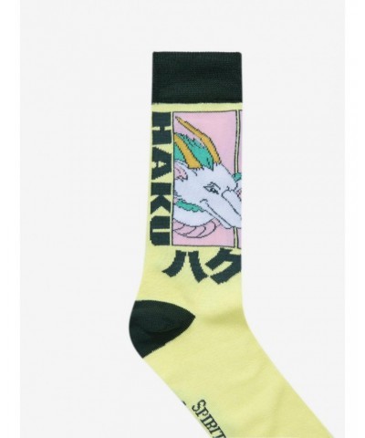 Studio Ghibli Spirited Away Haku Panel Crew Socks $2.04 Socks