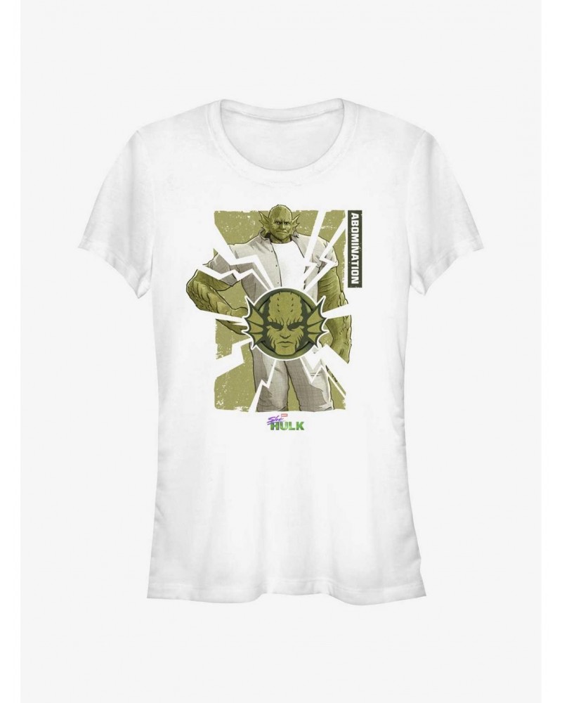 Marvel She-Hulk: Attorney At Law Abomination Smash Girls T-Shirt $8.96 T-Shirts