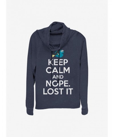 Disney Pixar Finding Nemo Keep Calm Cowlneck Long-Sleeve Girls Top $11.14 Tops