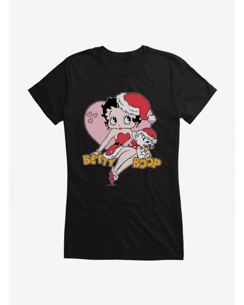 Betty Boop Pudgys Christmas Girls T-Shirt $7.57 T-Shirts