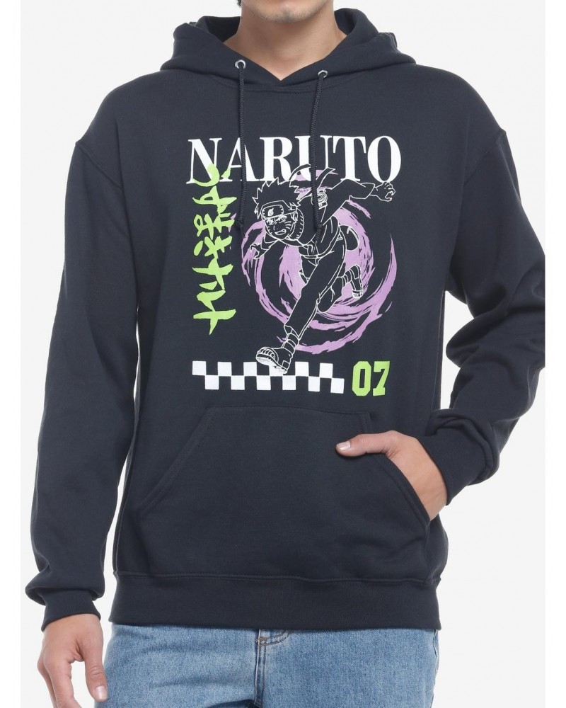 Naruto Shippuden Checkered Double-Sided Hoodie $17.56 Hoodies