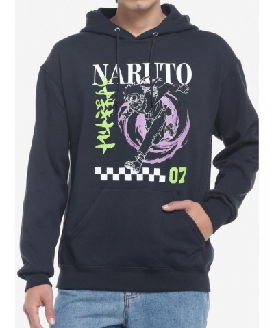 Naruto Shippuden Checkered Double-Sided Hoodie $17.56 Hoodies