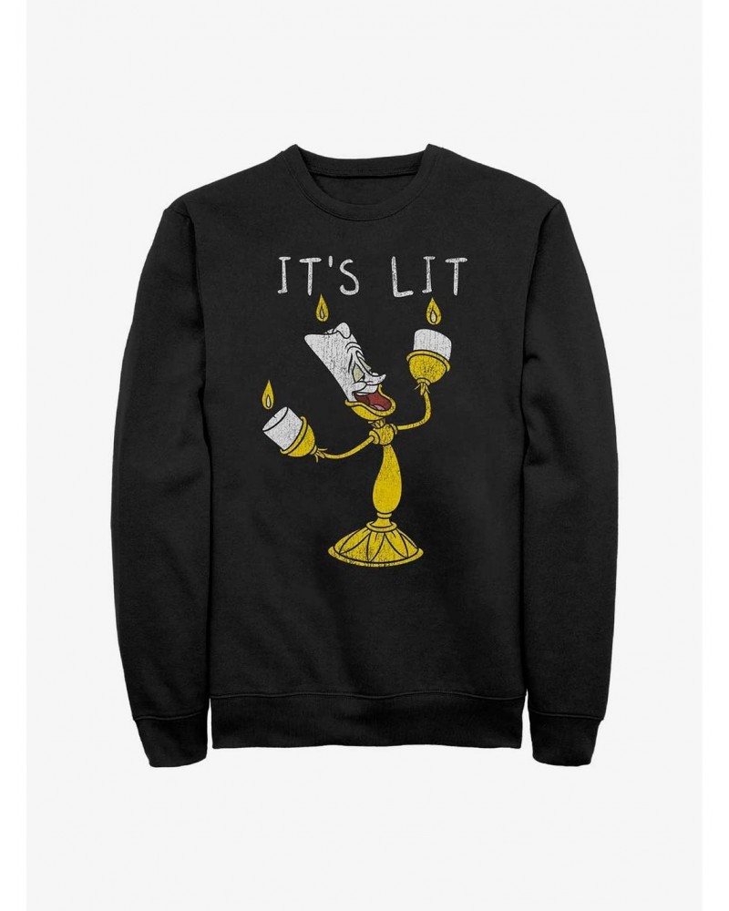 Disney Beauty and the Beast It's Lit Sweatshirt $14.46 Sweatshirts